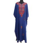 Blue Everyday Ritual Kashmiri Embroidered Kaftan